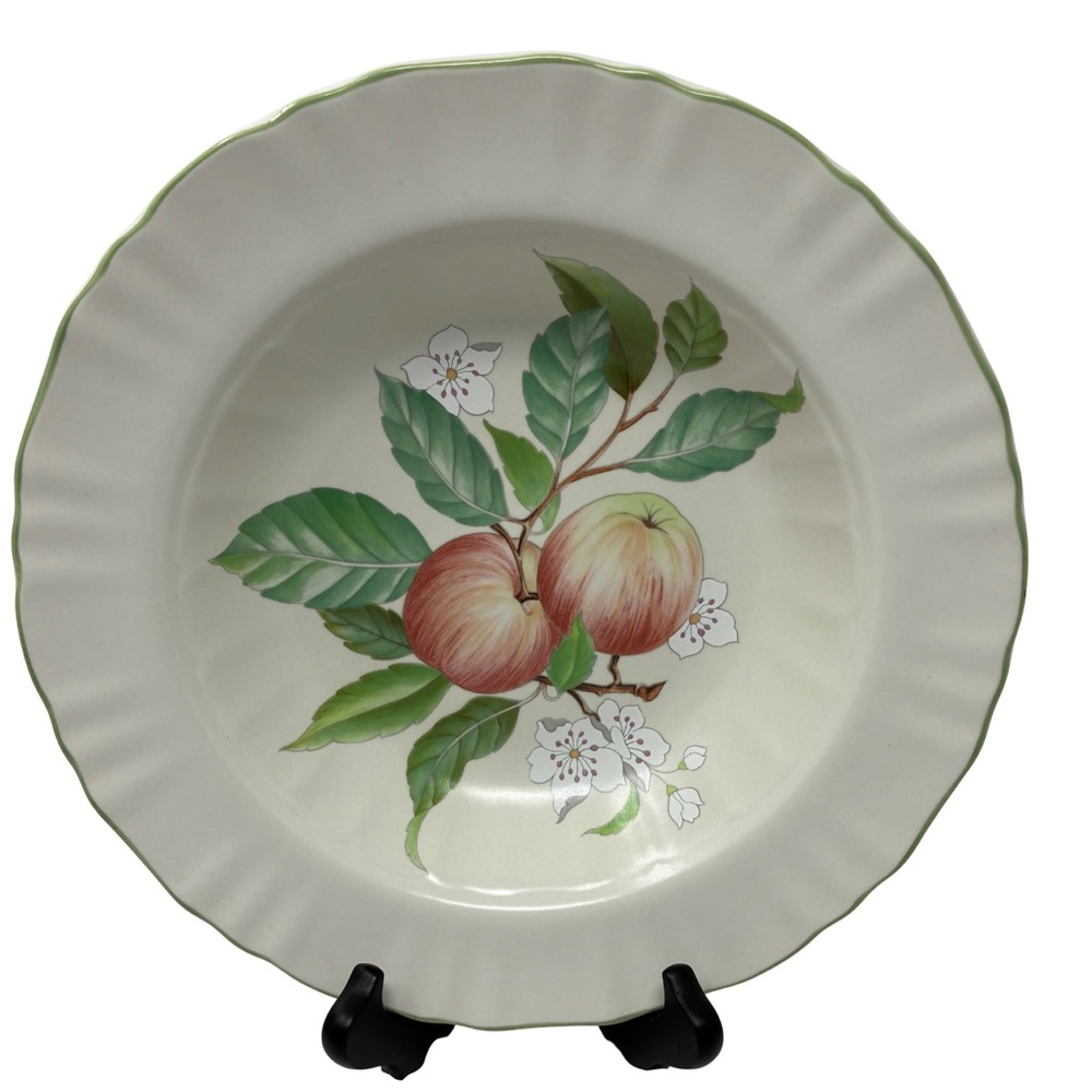 Mikasa Norfolk Vegetable Serving Bowl Country Classics Apple Decor 10.25”